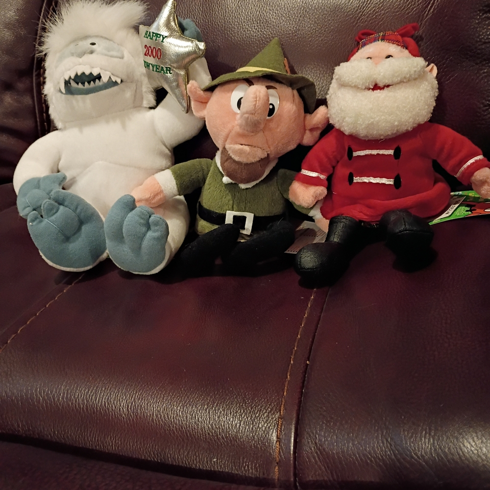 Set of Three Holiday Plush Toys